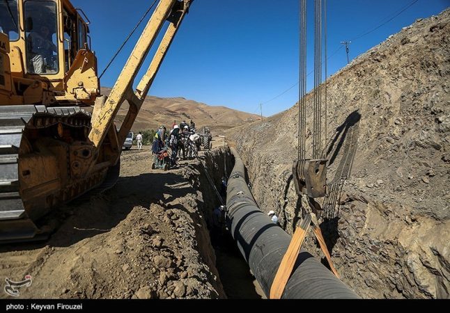 پیشرفت ۹۰ درصدی خط انتقال آبی طرح نهضت ملی مسکن شهر ایلام
