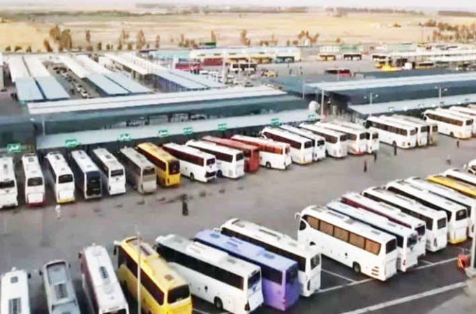 بسیج ظرفیت‌های ناوگان حمل و نقل کشور در مرز مهران