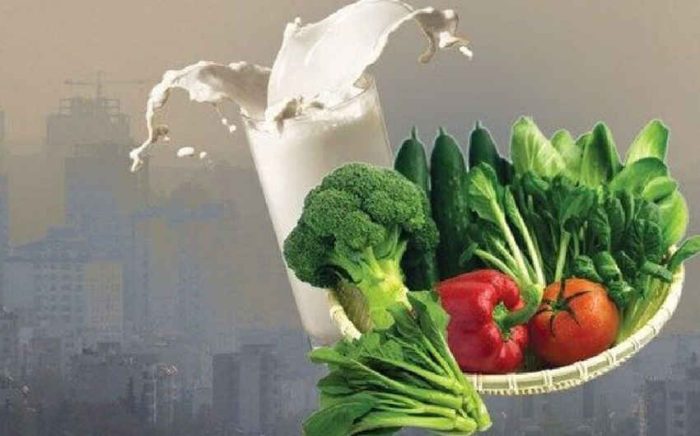 غذاهایی که سیستم ایمنی را در برابر آلودگی هوا تقویت می‌کنند