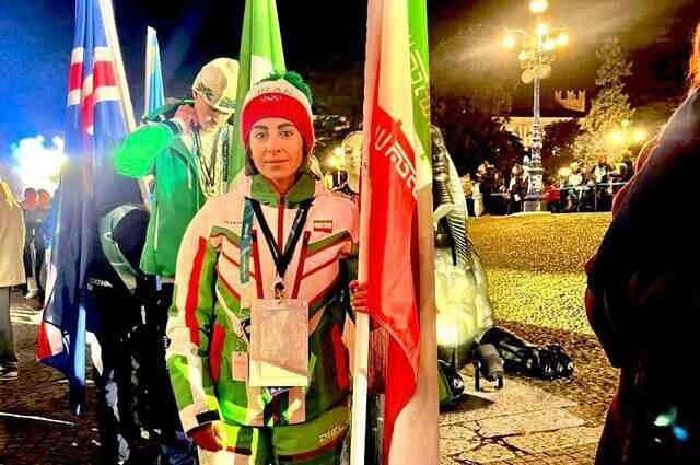 برگزاری اختتامیه المپیک زمستانی ۲۰۲۶؛ صدف ساوه شمشکی پرچمدار شد